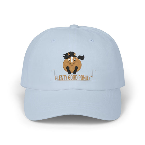 Dad Cap • Cute Pony Embroidered "Plenty Good Ponies" Baseball Hat