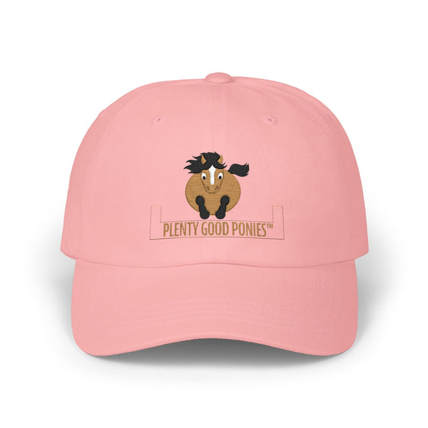 Dad Cap • Cute Pony Embroidered "Plenty Good Ponies" Baseball Hat