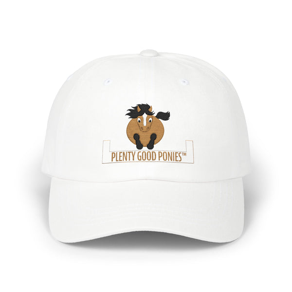 Dad Cap • Cute Pony Embroidered "Plenty Good Ponies" Baseball Hat